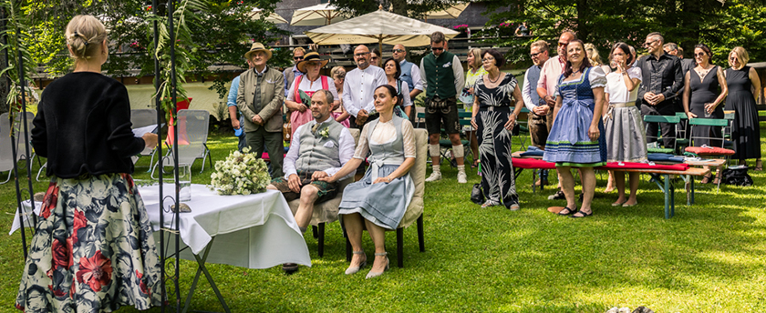 Berghochzeit - die Trauzeremonie